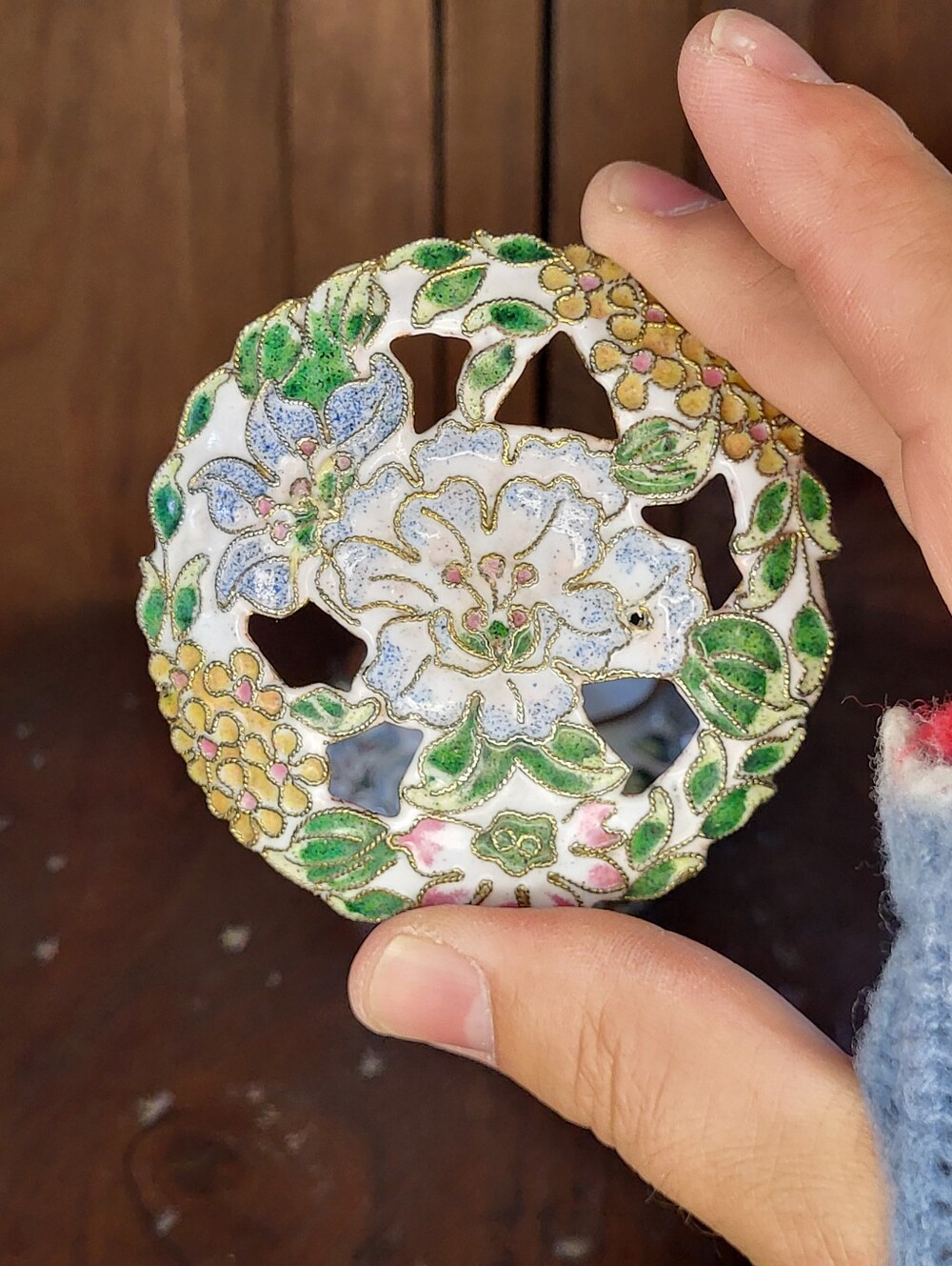 Cloisonné Trinket Dish - Picture 4 of 17